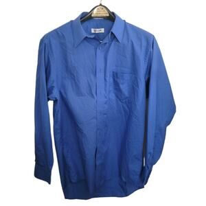 15 1/4 32-33 men's Pierre Cardin blue button down collard dress shirt